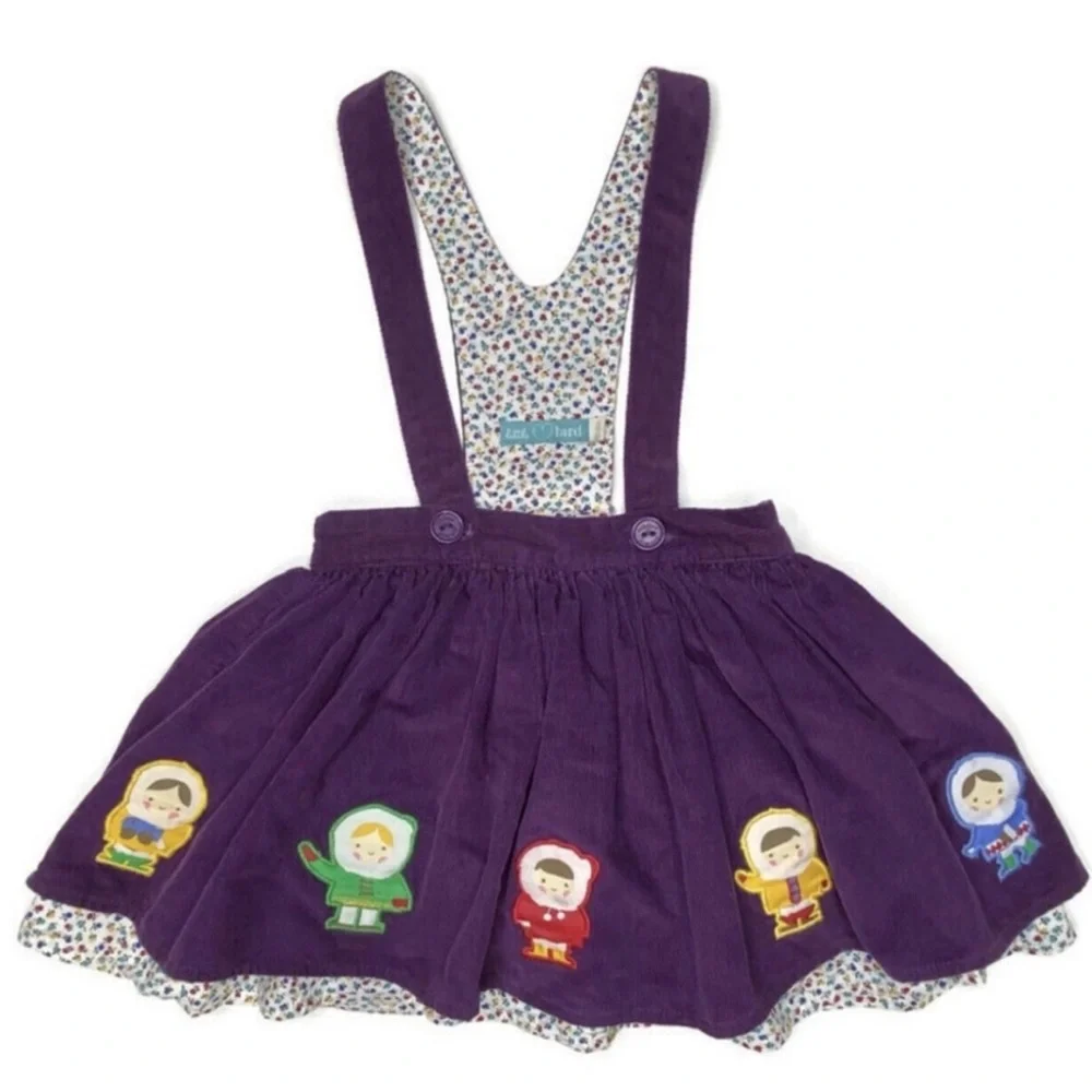 Little Bird Cord Suspender Skirt‎